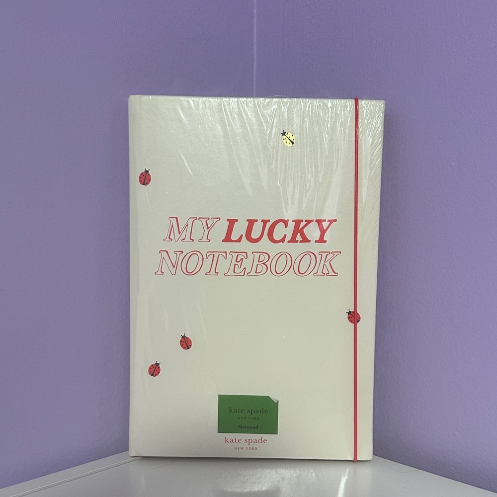 Nwt Kate spade my lucky notebook